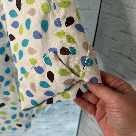 Kim, Rogers linen jacket cardigan hook & eye closure coastal grandma plus size - Picture 2 of 9